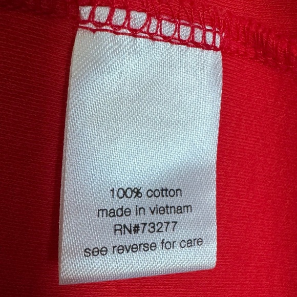 ELIZABETH AND JAMES Cosmic Lava Cotton Sleeveless Tank Midi Dress Red-Orange XS - Picture 5 of 6